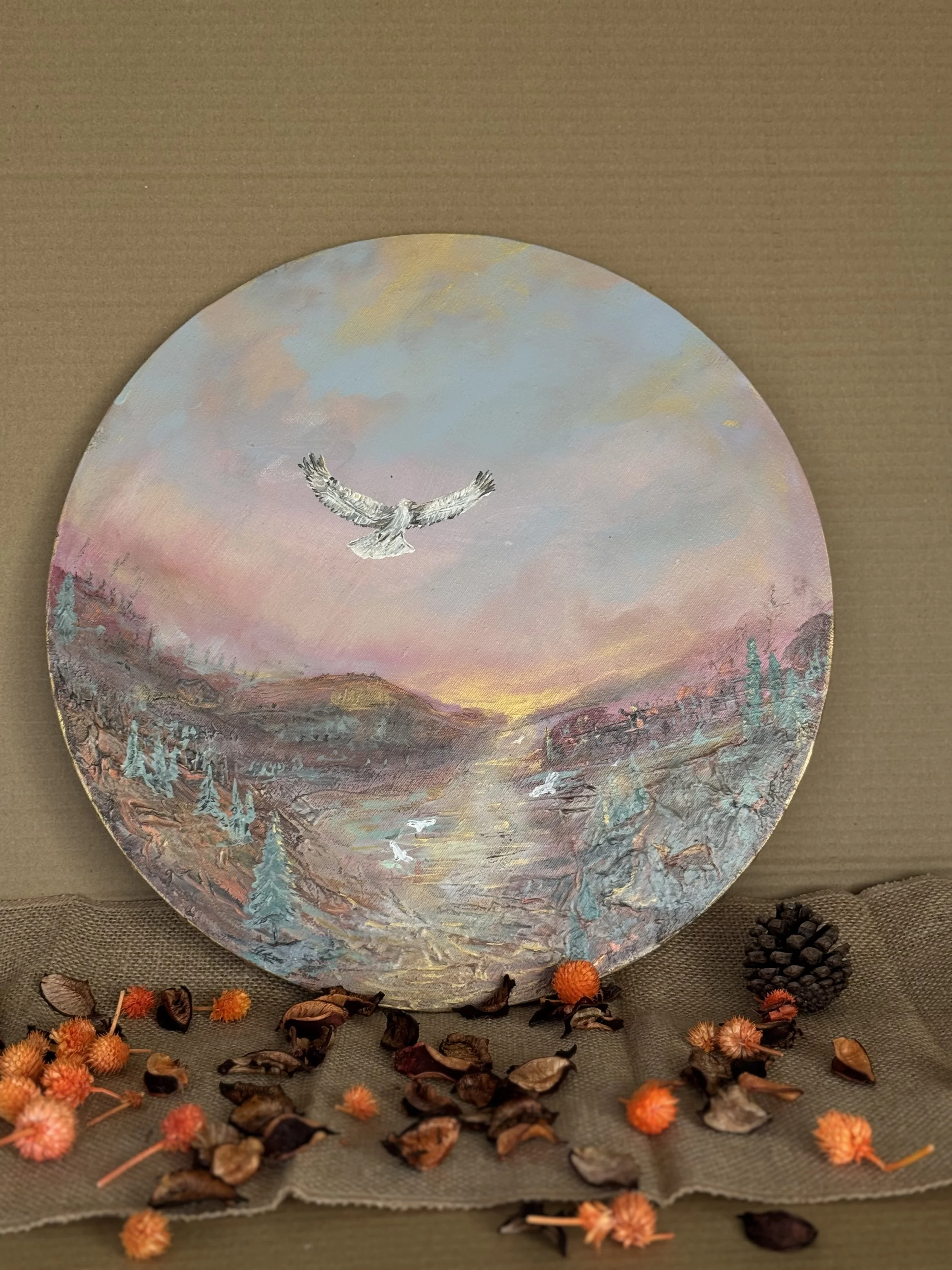 Porthole I - Flight over the walley 16"