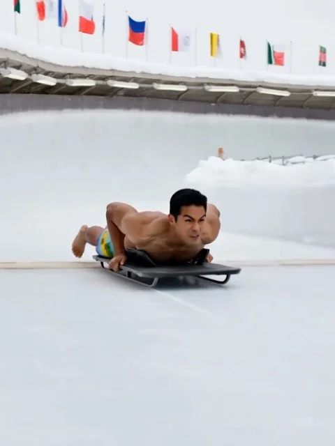 Hawaii would dominate the Skeleton event at the Winter Olympics. Braddahz would be spinning on the curves and drop kneeing on the turns. Cheeee!! 🤙🏽
