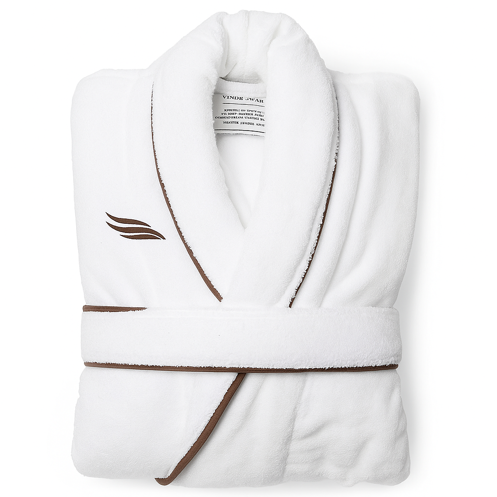 Bathrobe in Terry for Ögonlockskliniken