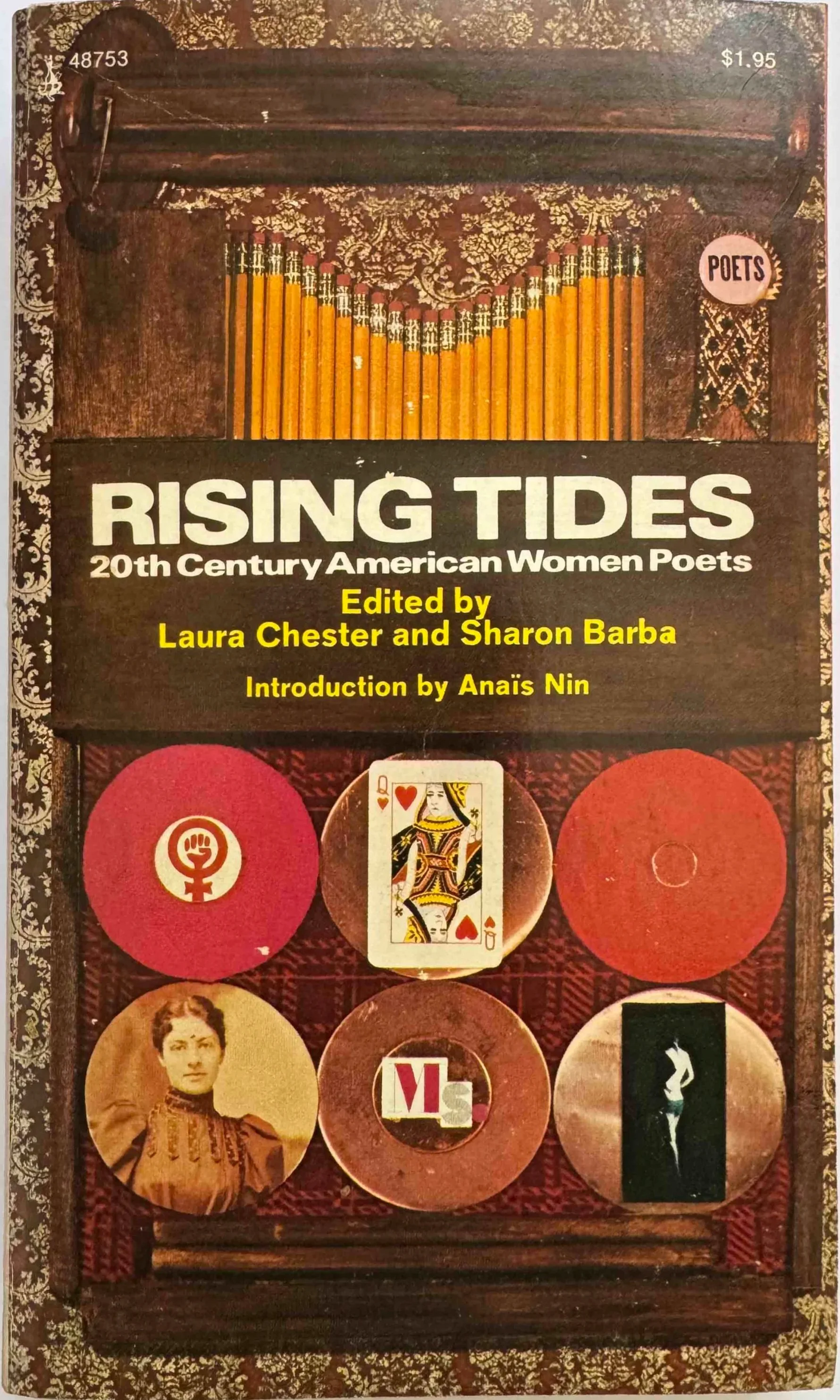 Front cover of "Risning Tides: 20th Century American Women Poets" by Laura Chester