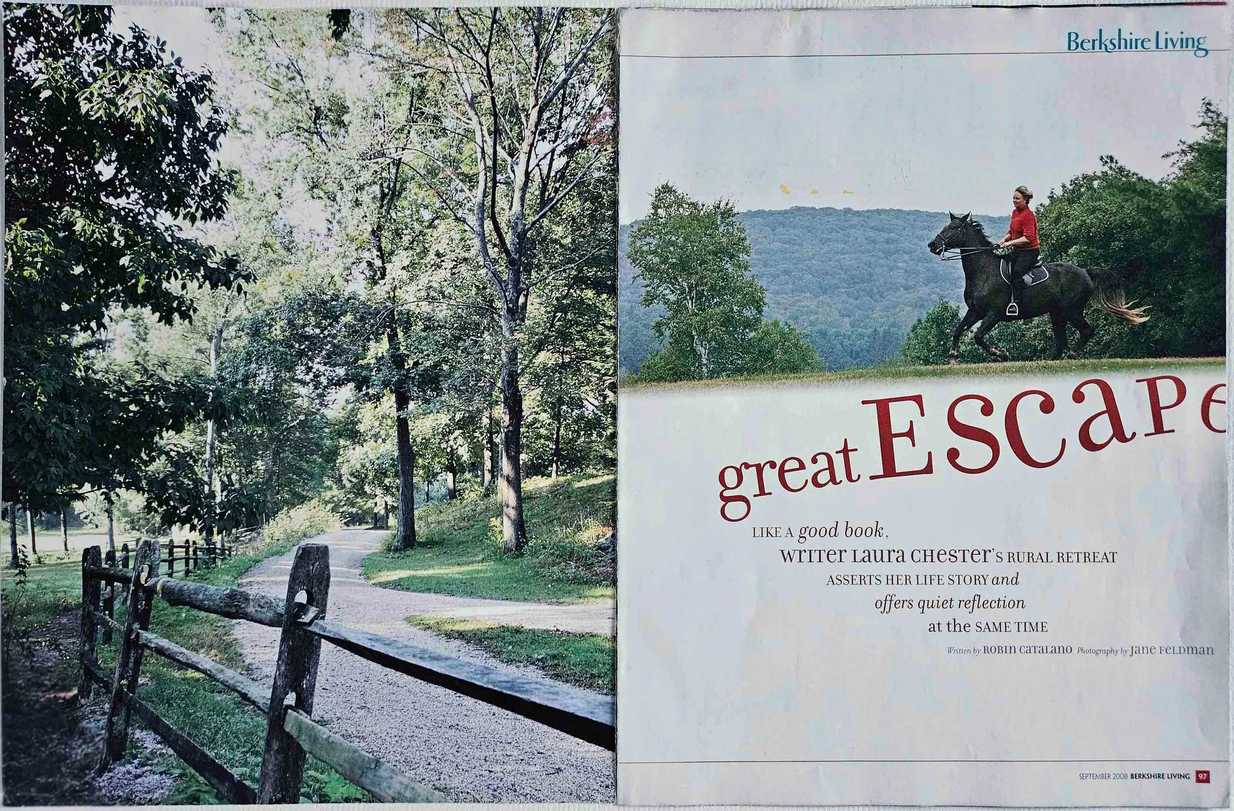 Berkshire Living | “Great Escape,” written by Robin Catalano, photography by Jane Feldman. September 2008.