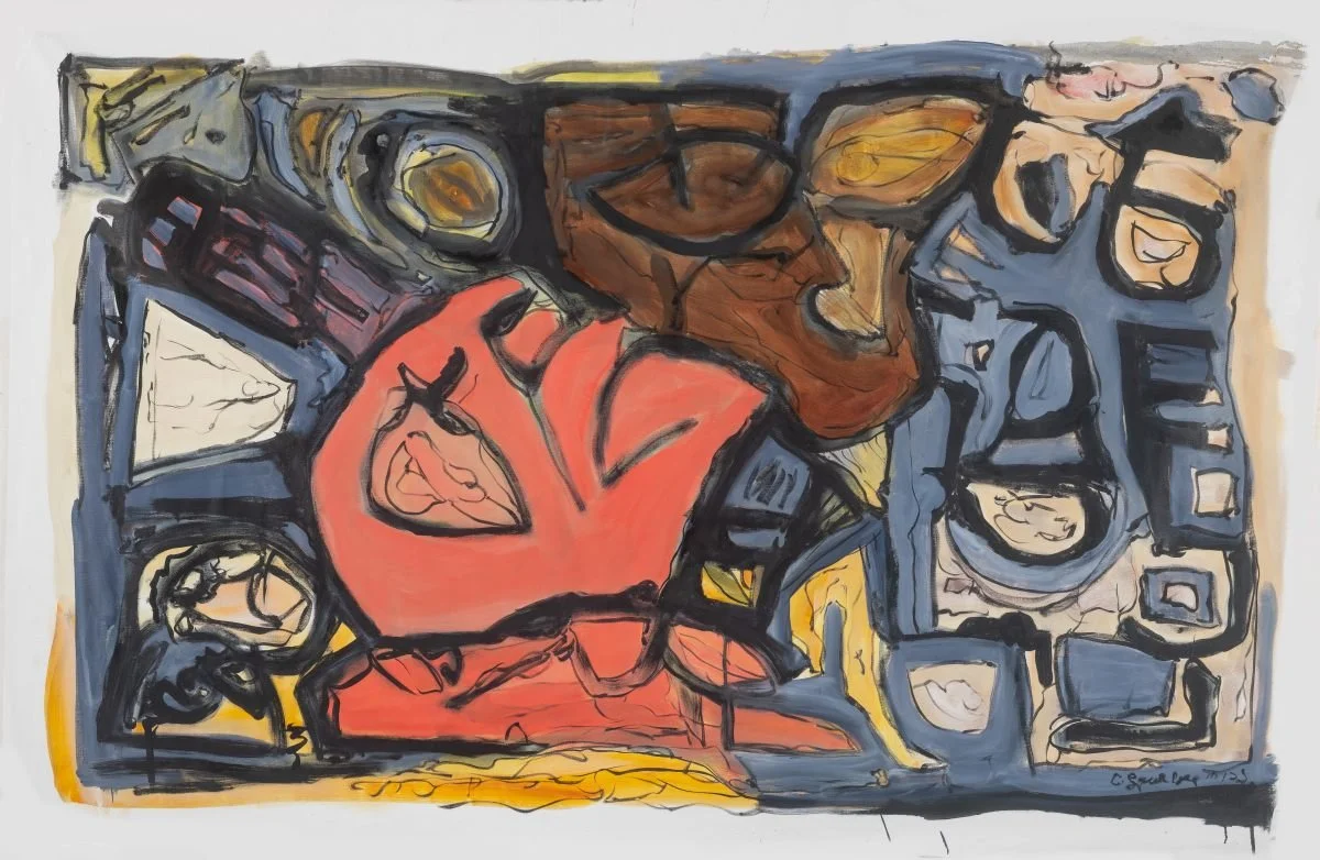 Untitled, 2023, Acrylic on canvas, 55 x 84 inches (CL.1864)