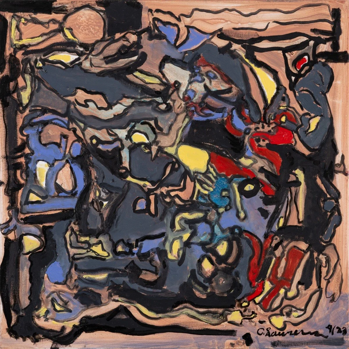 Untitled, 2023, Oil on canvas, 19 5/8 x 19 5/8 inches (CL.1853)