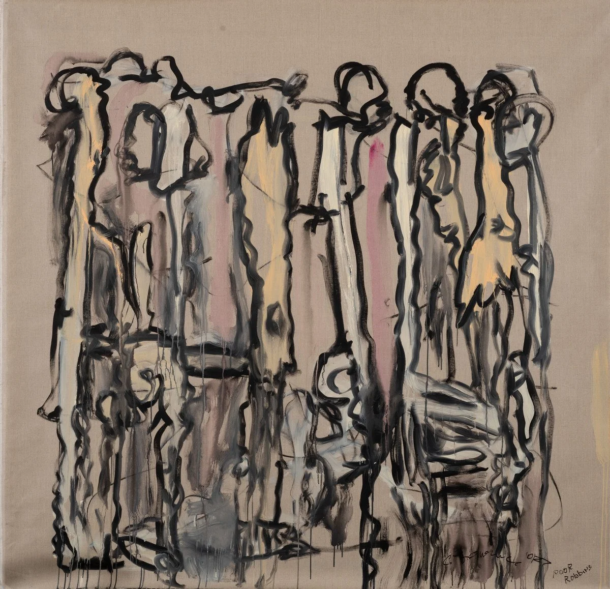 Choir, 2022, Acrylic on canvas, 83 x 86 inches (CL.1784)