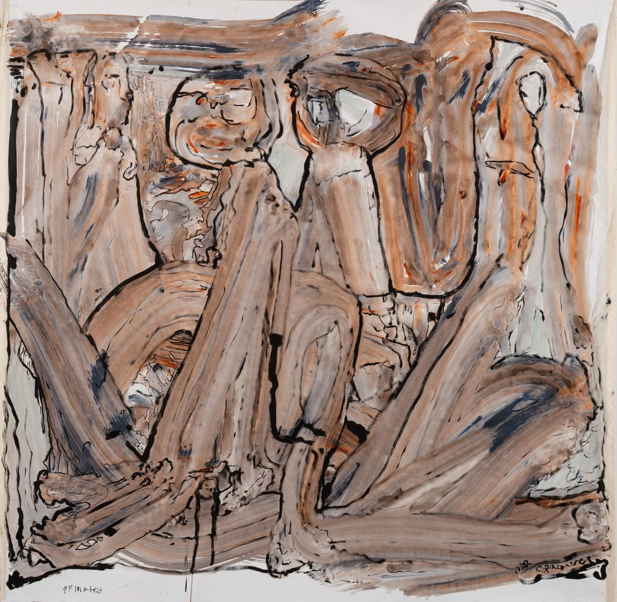 The Island, 2022, Acrylic on canvas, 82 1/2 x 85 inches (CL.1792)