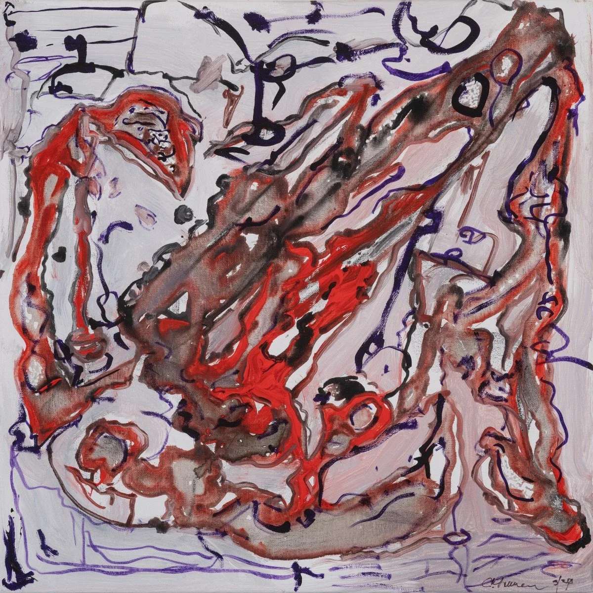 Untitled, 2024, Acrylic on canvas, 20 x 20 inches (CL.1886)