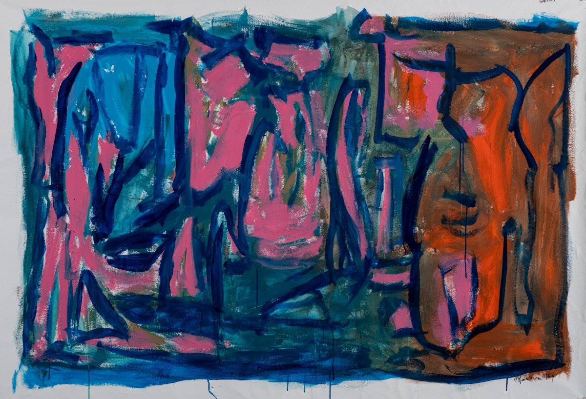 Goblins, 2024, Acrylic on canvas, 49 x 73 inches (CL.1906)