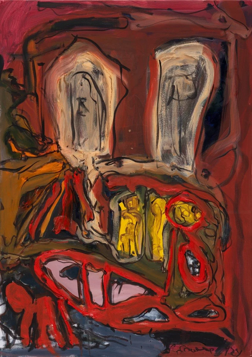 Untitled, 2024, Acrylic on canvas, 36 1/8 x 25 1/2 inches (CL.1902)