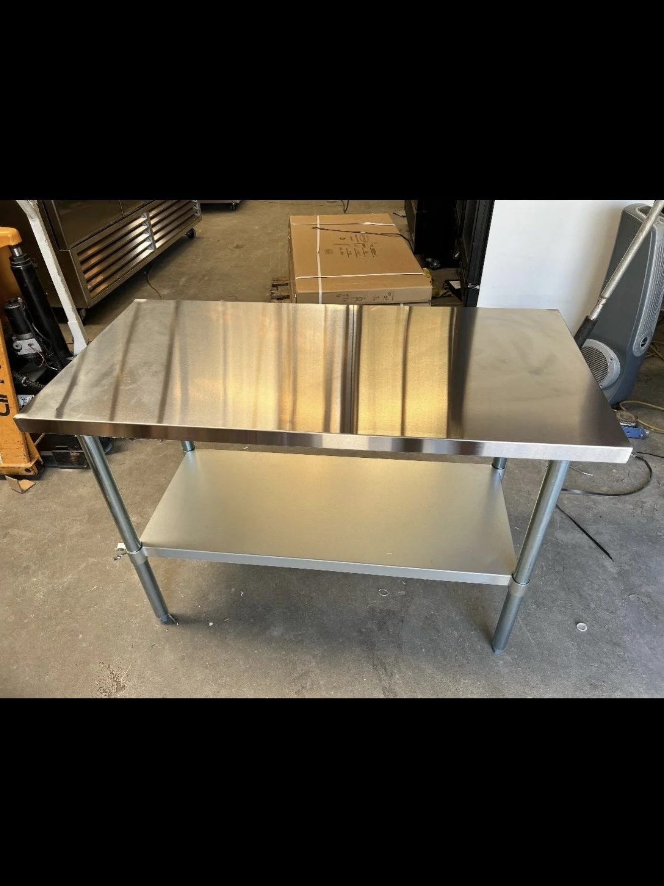 Stainless steel prep tables