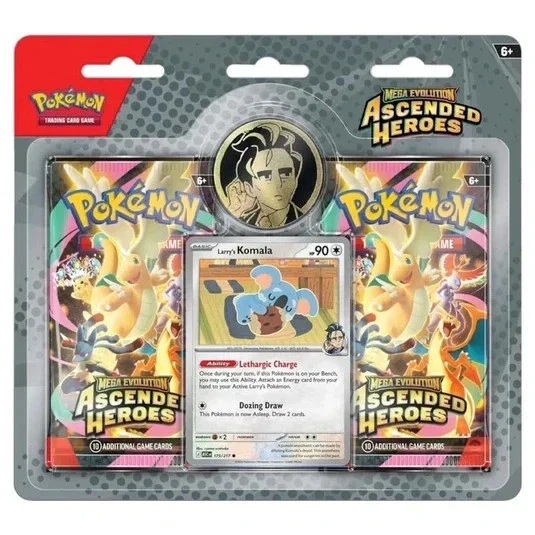 Pokemon Mega Evolution: Ascended Heroes 2-Pack Blister Collection (LARRY)
