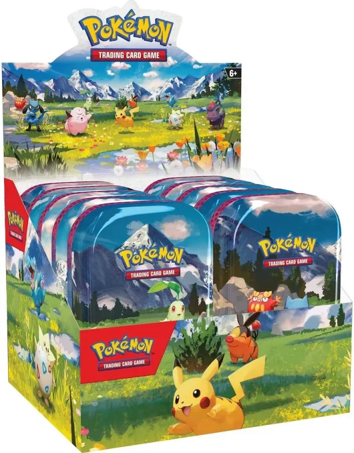 Pokémon Mega Evolution Ascended Heroes Mini Tins Full Display Case of 10 Tins