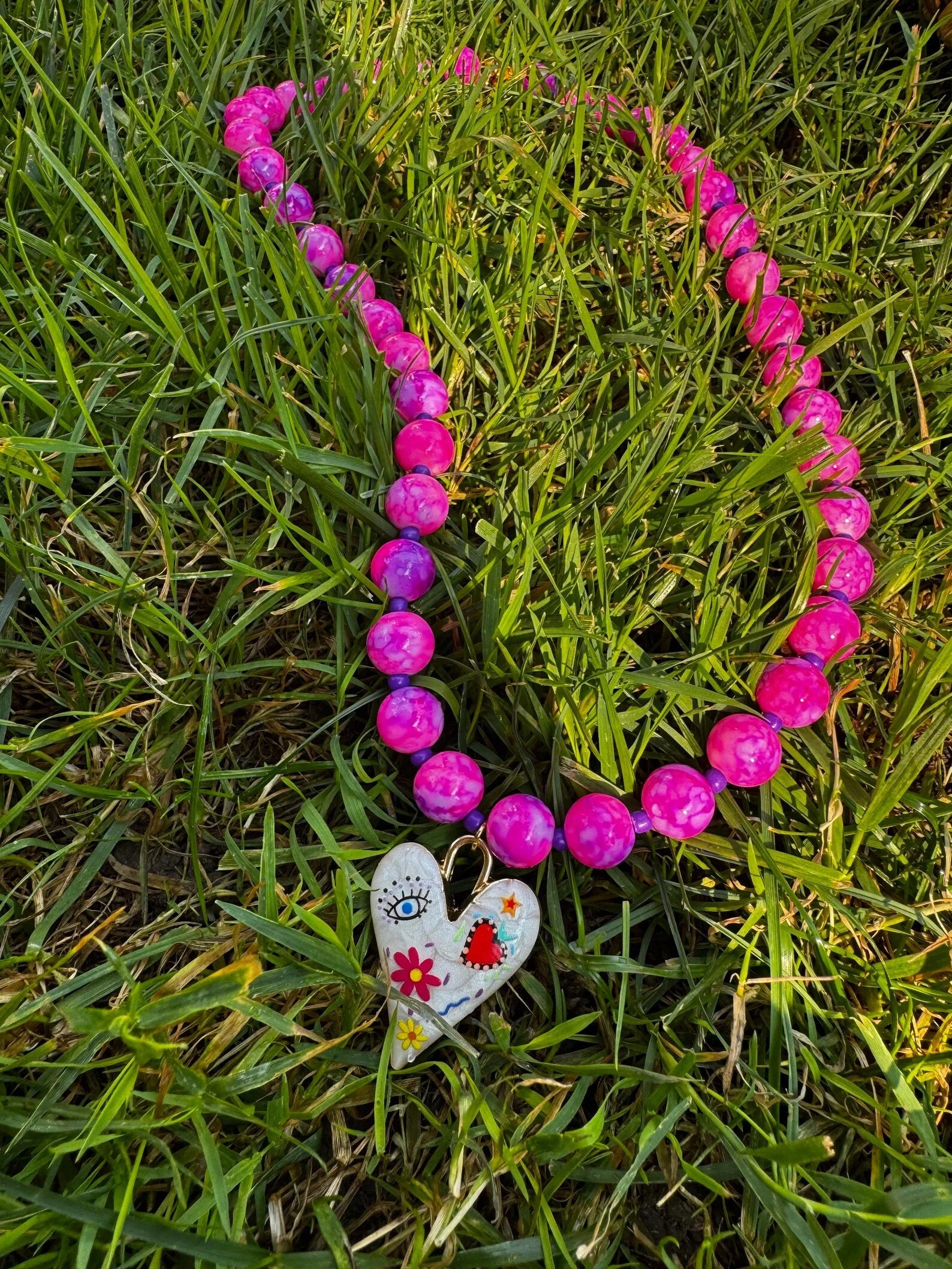 Glass Heart Necklace