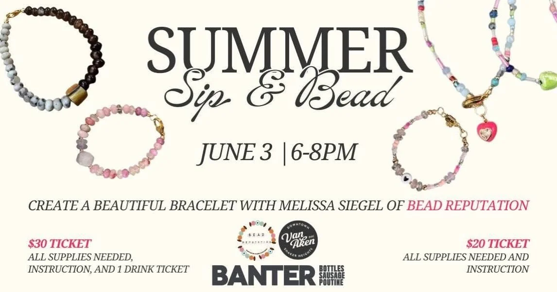 Join me at @thevanakendistrict for a Sip and Bead party! Ticket info at #linkinbio