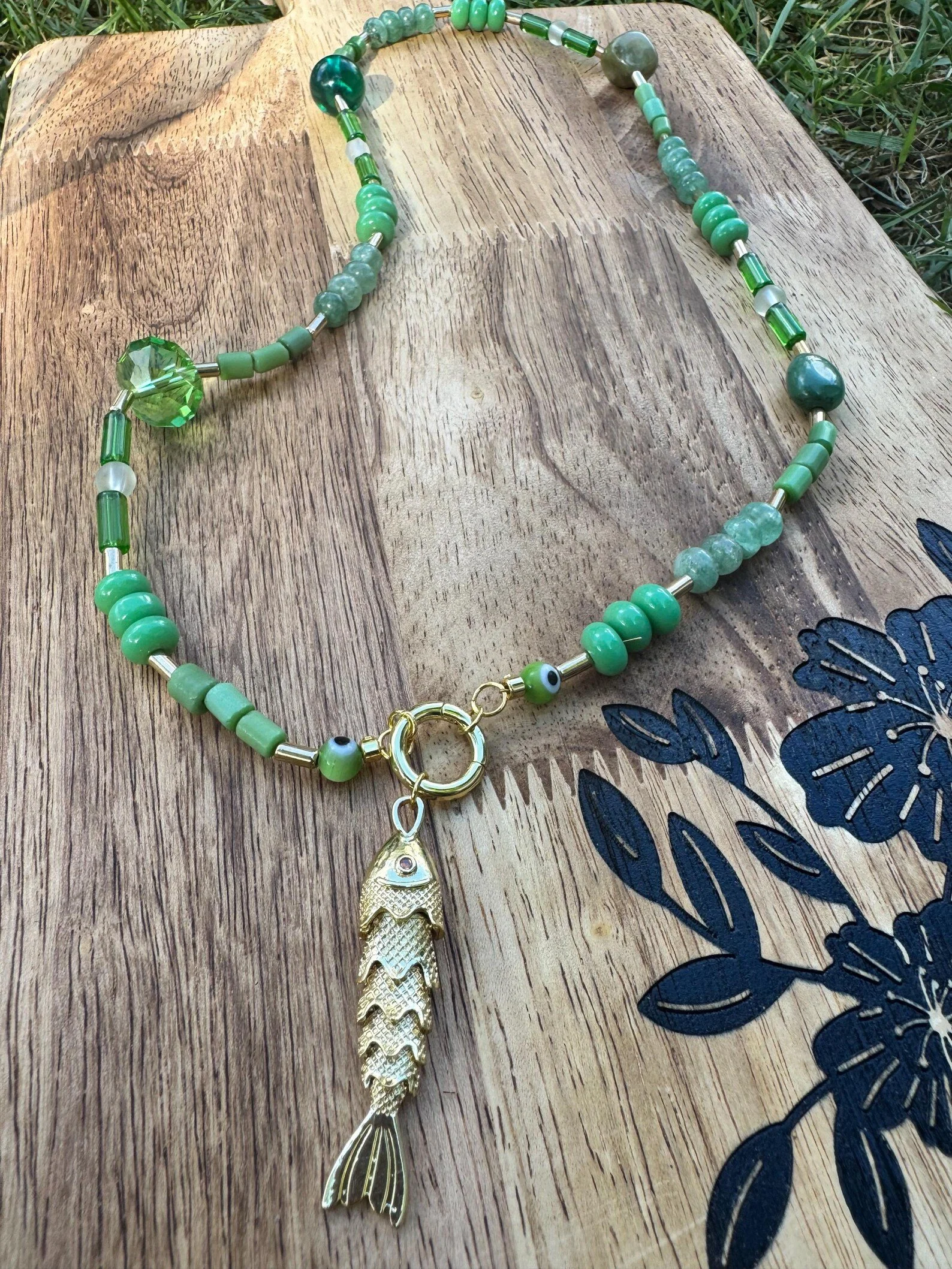 Front Clasp Fish Necklace