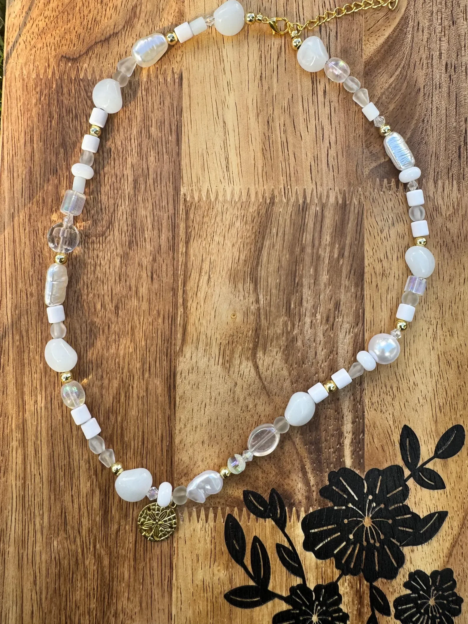Sand Dollar Pearl Necklace