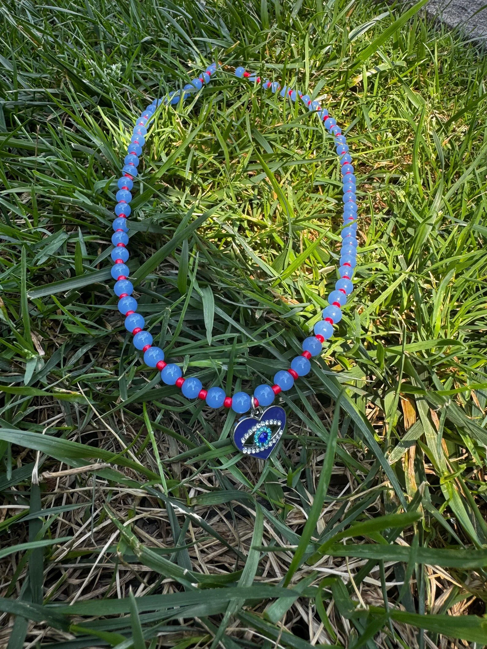 Glass Evil Eye Necklace