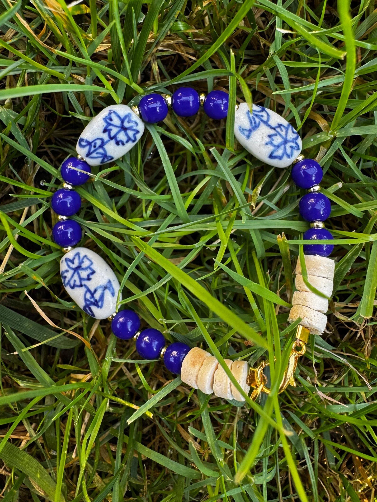 Ceramic Floral Bracelet