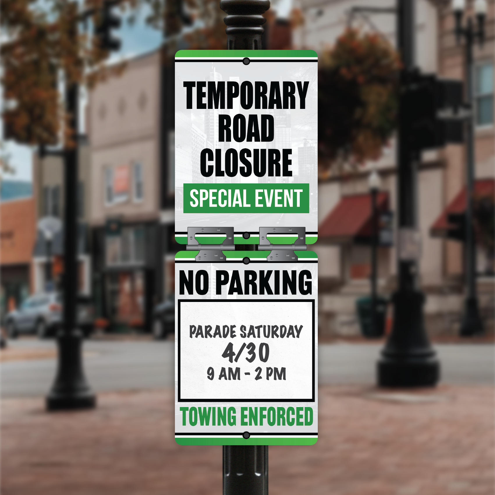 CityFlip™ Flip-Down Street Closure Sign