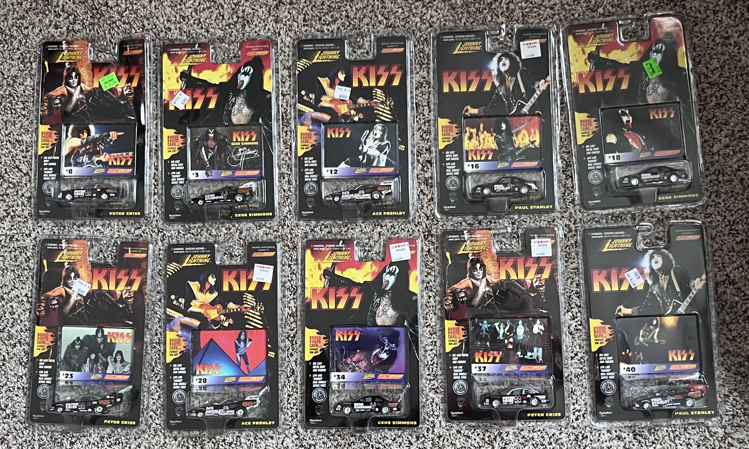 10 Johnny Lightning KISS Cars