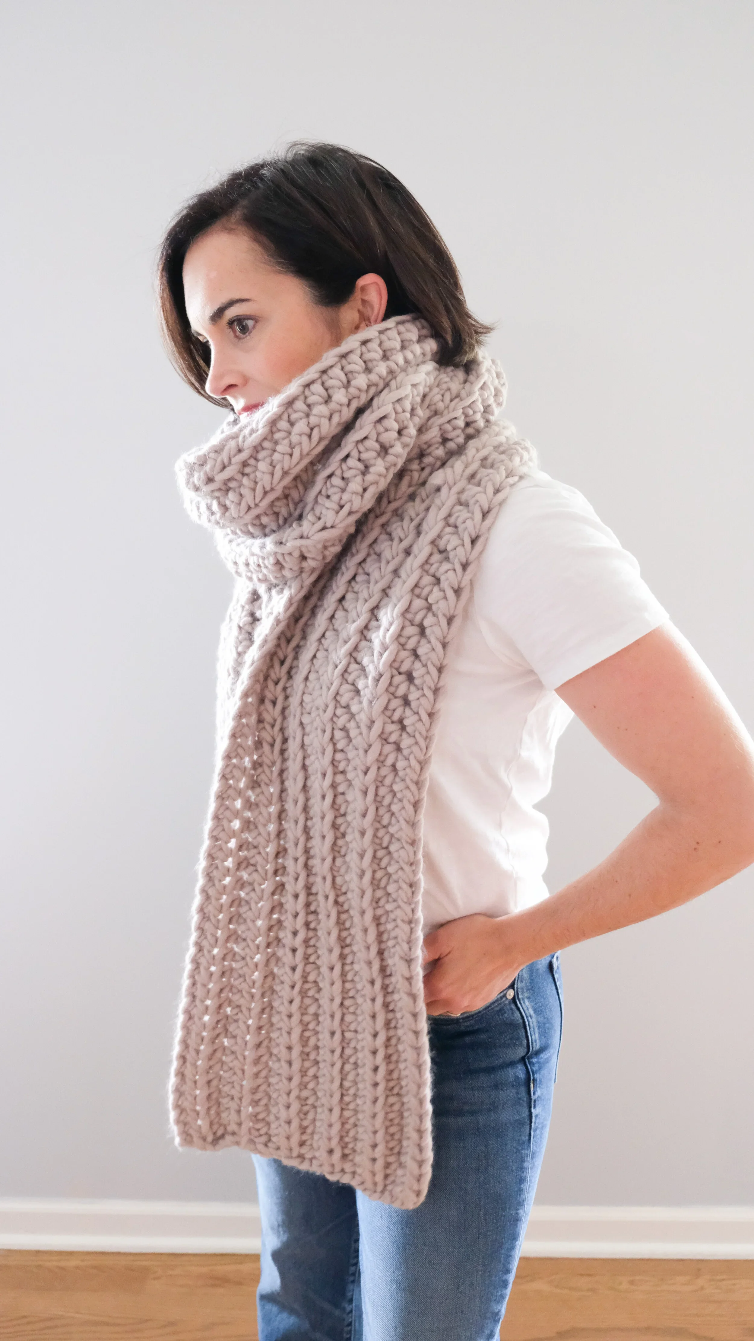 Easy Crochet Scarf Pattern The Ridge Scarf