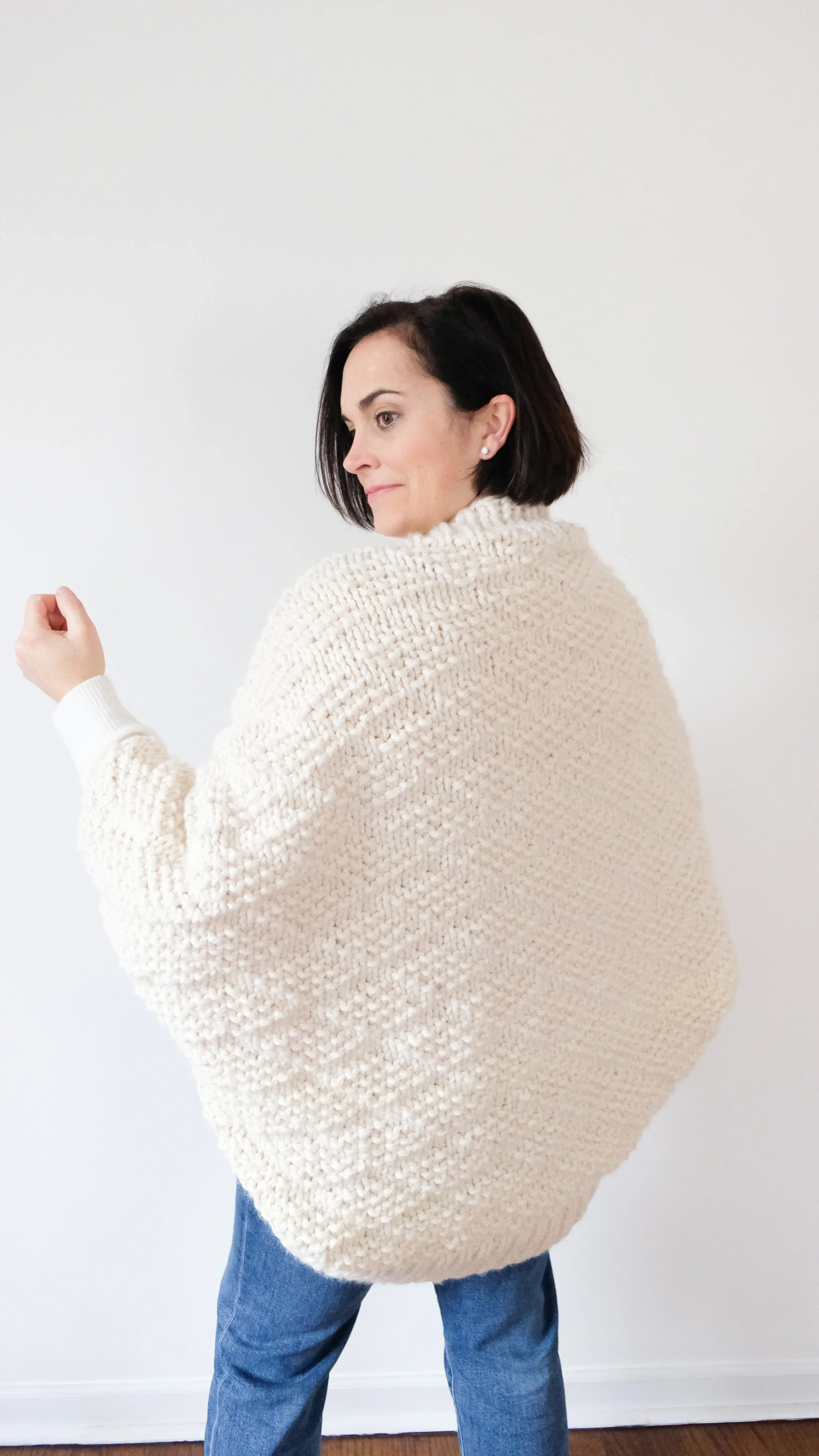 Embarker Knit Cocoon Cardigan Sweater Knitting Pattern
