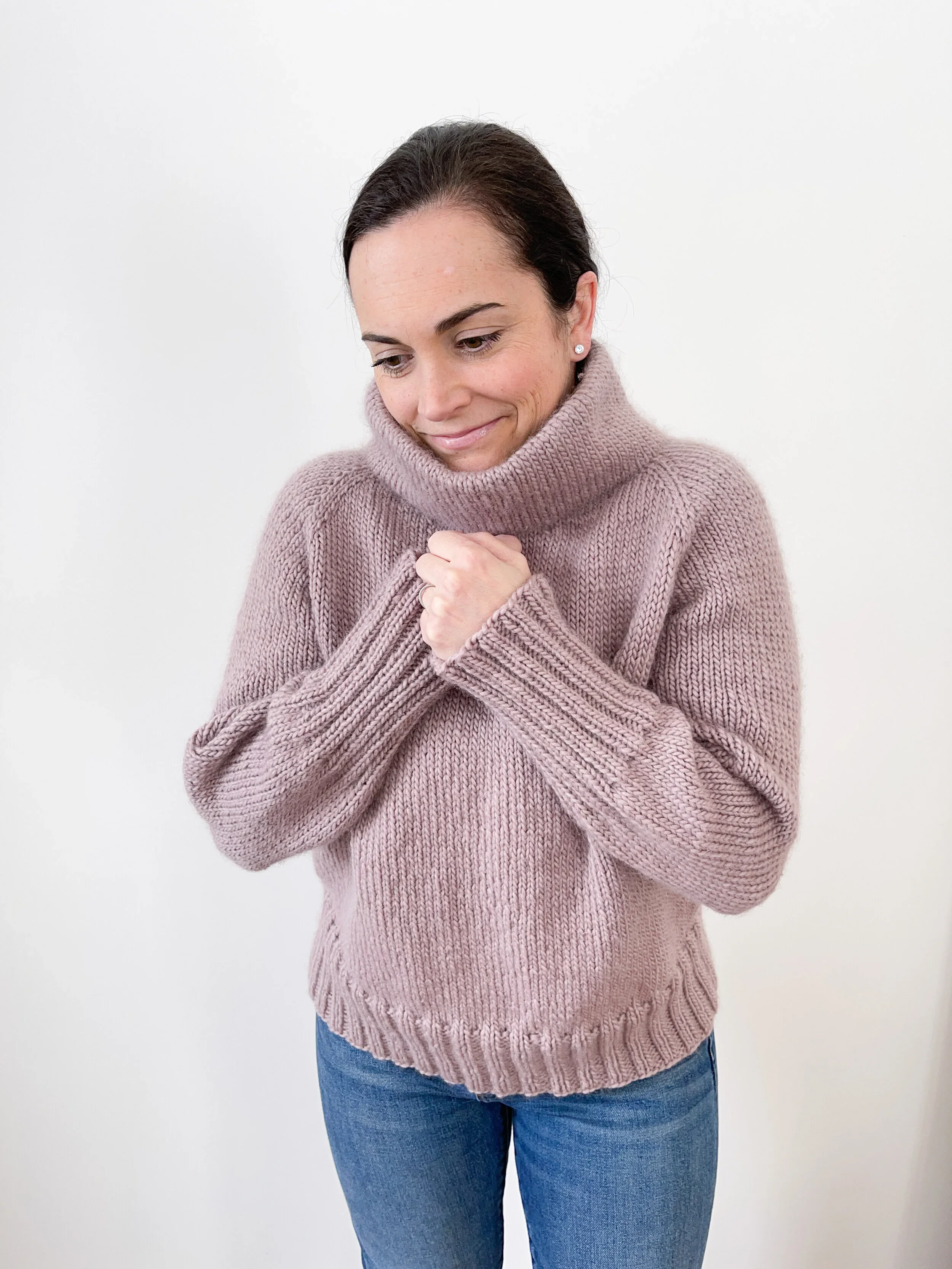  Top Down Raglan Sweater Knitting Pattern | The Southern Coastline Pullover