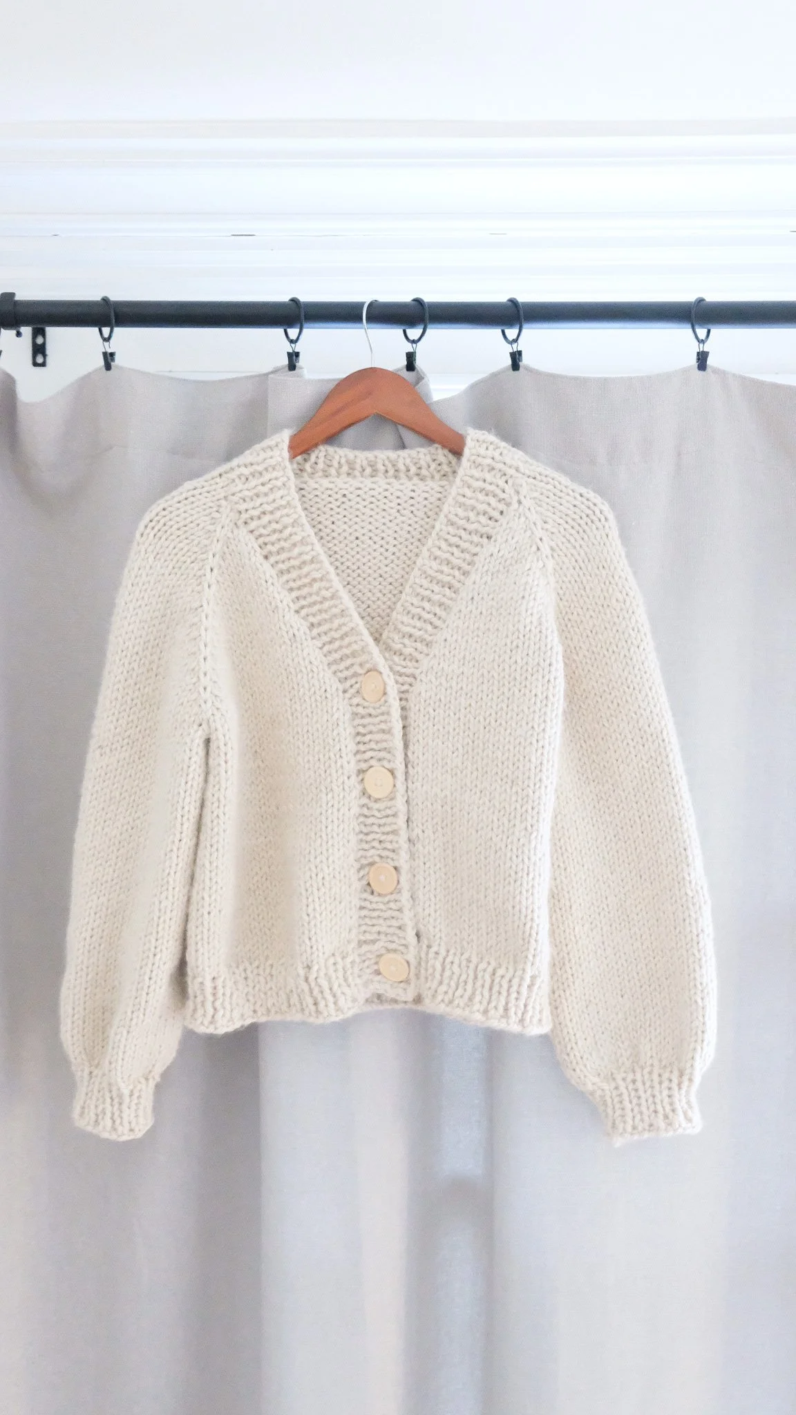 Knit an Easy Button Cardigan | The Hillside Knitting Pattern
