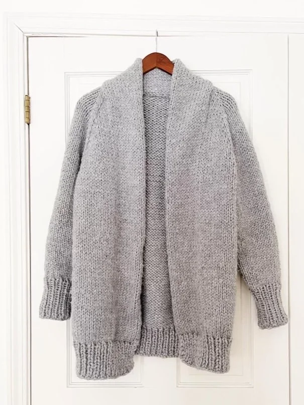 Shawl Collar Cardigan Knitting Pattern + Tutorial | Openlands Sweater