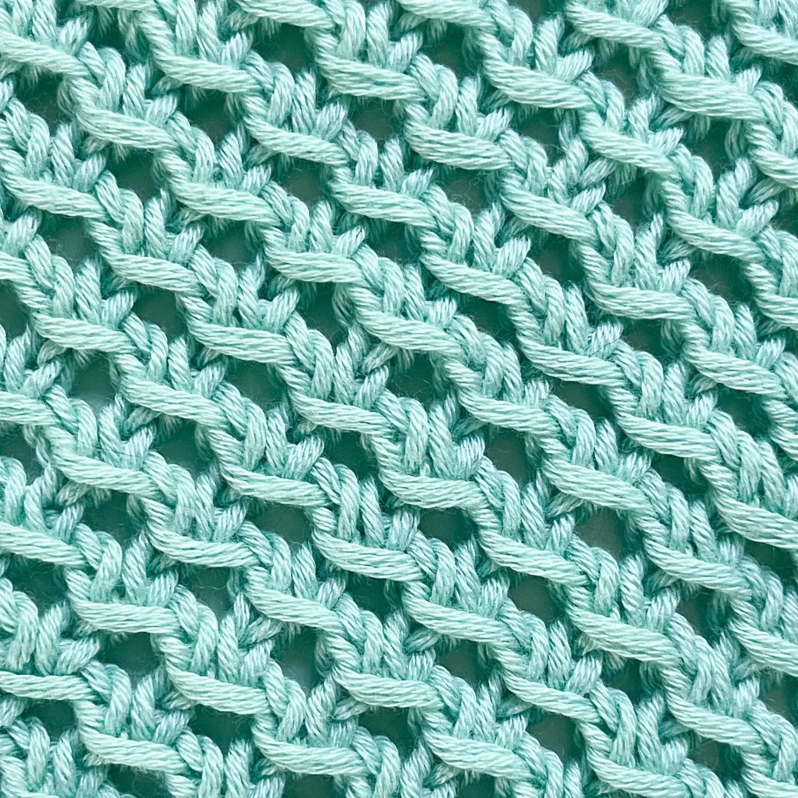 Irish Mesh Knit Stitch | Easy Lace Knitting Stitch