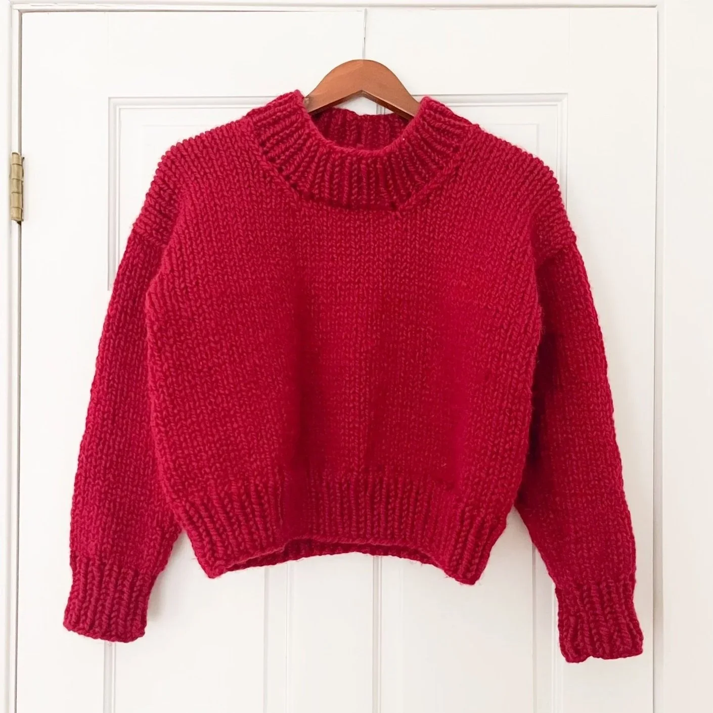 Simple Cozy Knit Sweater Pattern | Holiday Time Pullover