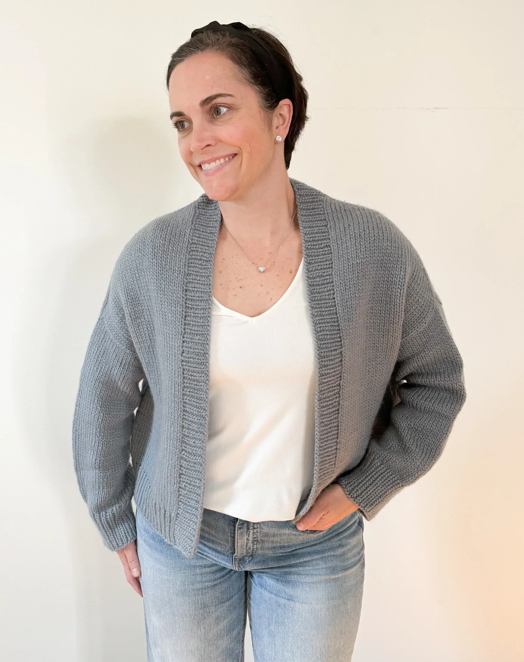 Top Down Simple Open Cardigan | The Ridgeway Cardigan Sweater Knitting Pattern + Tutorial