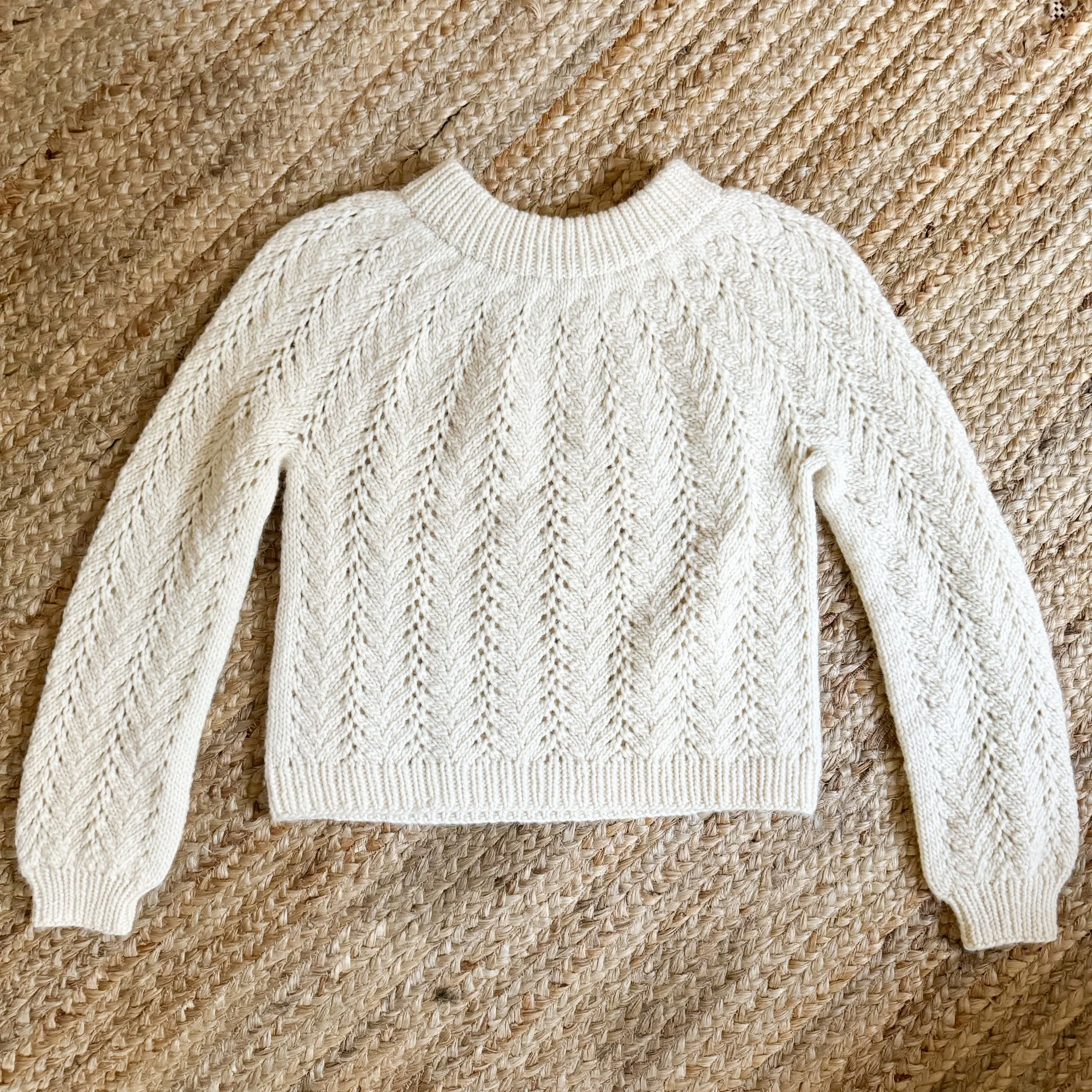 Knit a Lace Yoke Sweater with Vine Lace Stitch | All the Vines Pullover Pattern + Tutorial