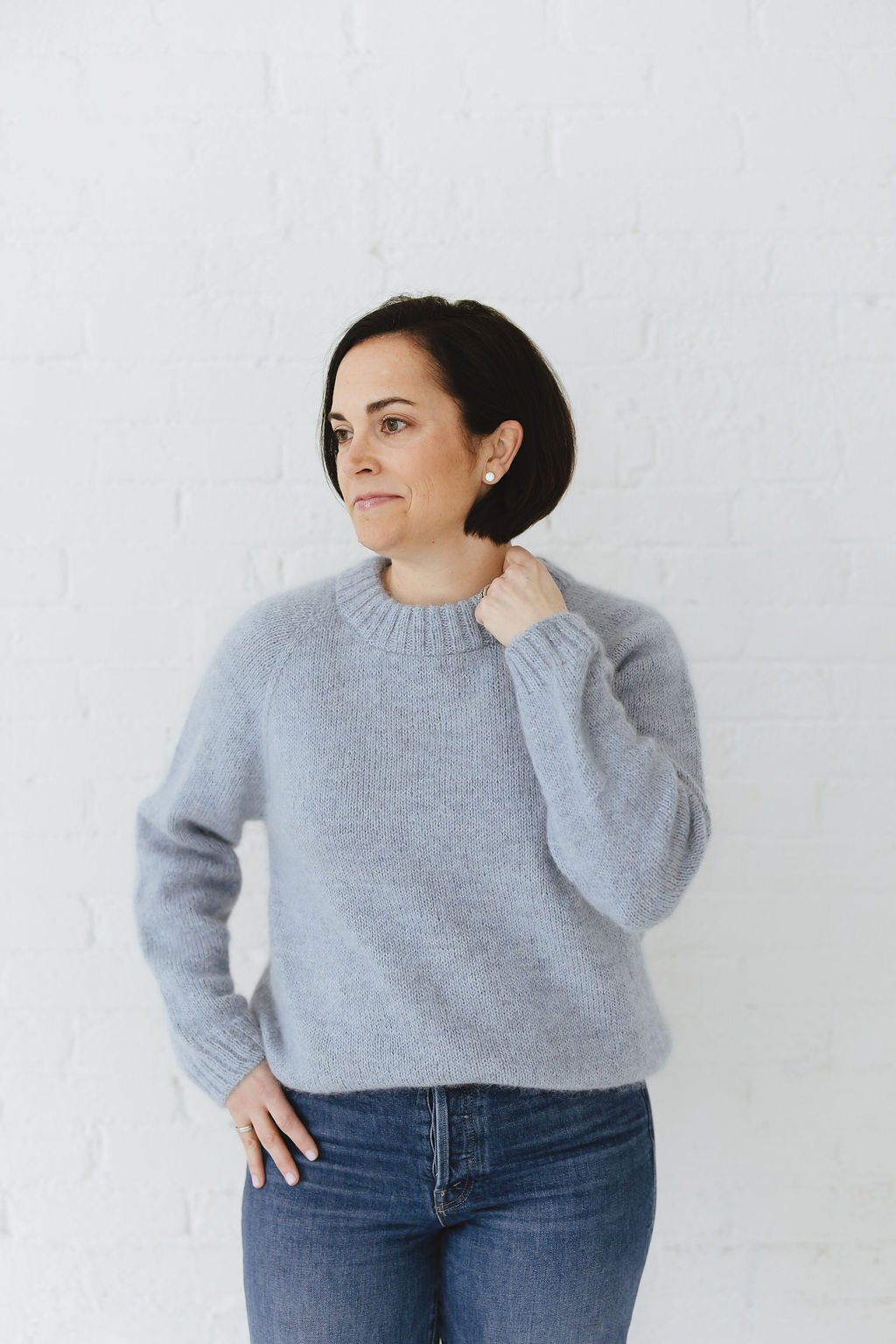 Top Down Raglan Sweater Knitting Pattern | Softshore Pullover