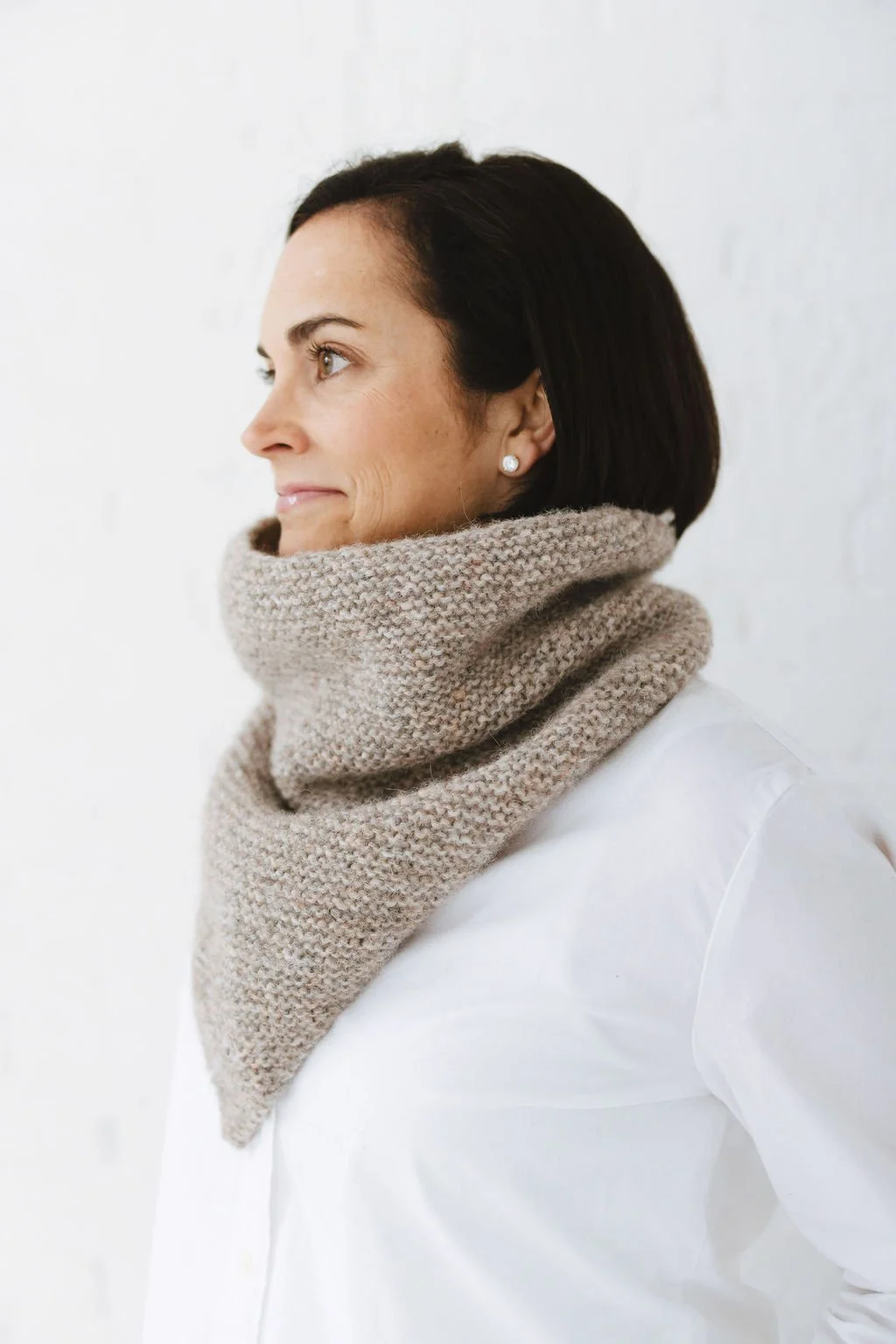 Bandana Cowl Knitting Pattern | Driftwood Cowl