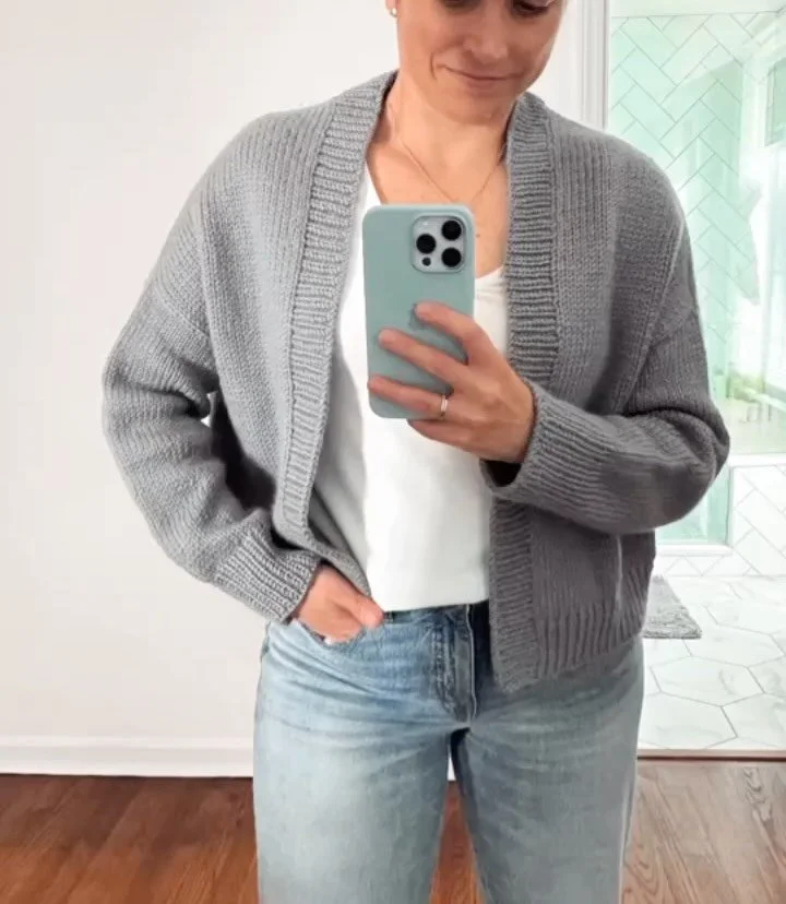 Comment RIDGEWAY to get all the pattern info&hellip;.. I designed this easy top down cardigan so you could throw it over anything. It&rsquo;s unique construction hugs close to your shoulders and drapes perfectly over a blouse, tee, tank or dress. I m