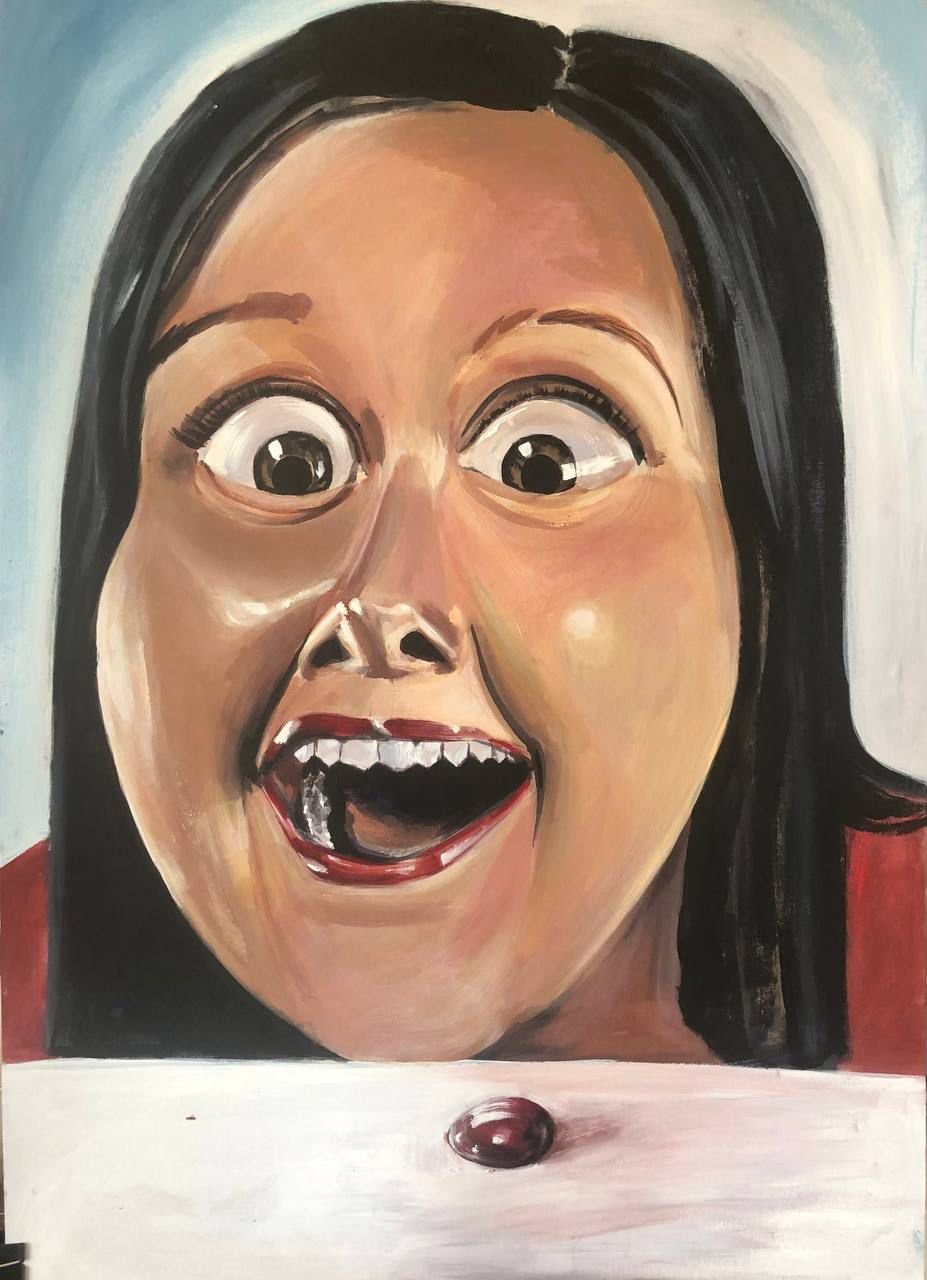 "The glow" Acryl on cardboard (90x150) 2021