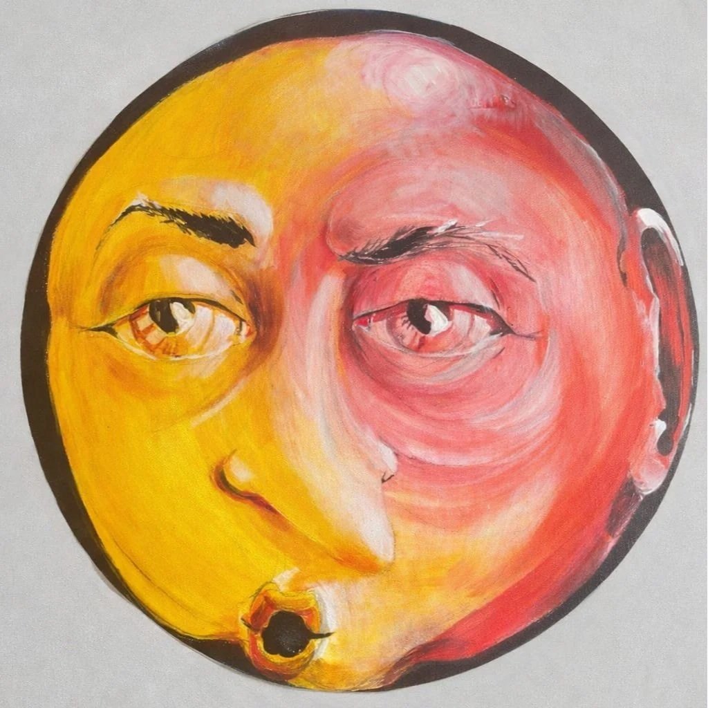 "Hi" Acryl on canvas (40x40) 2025