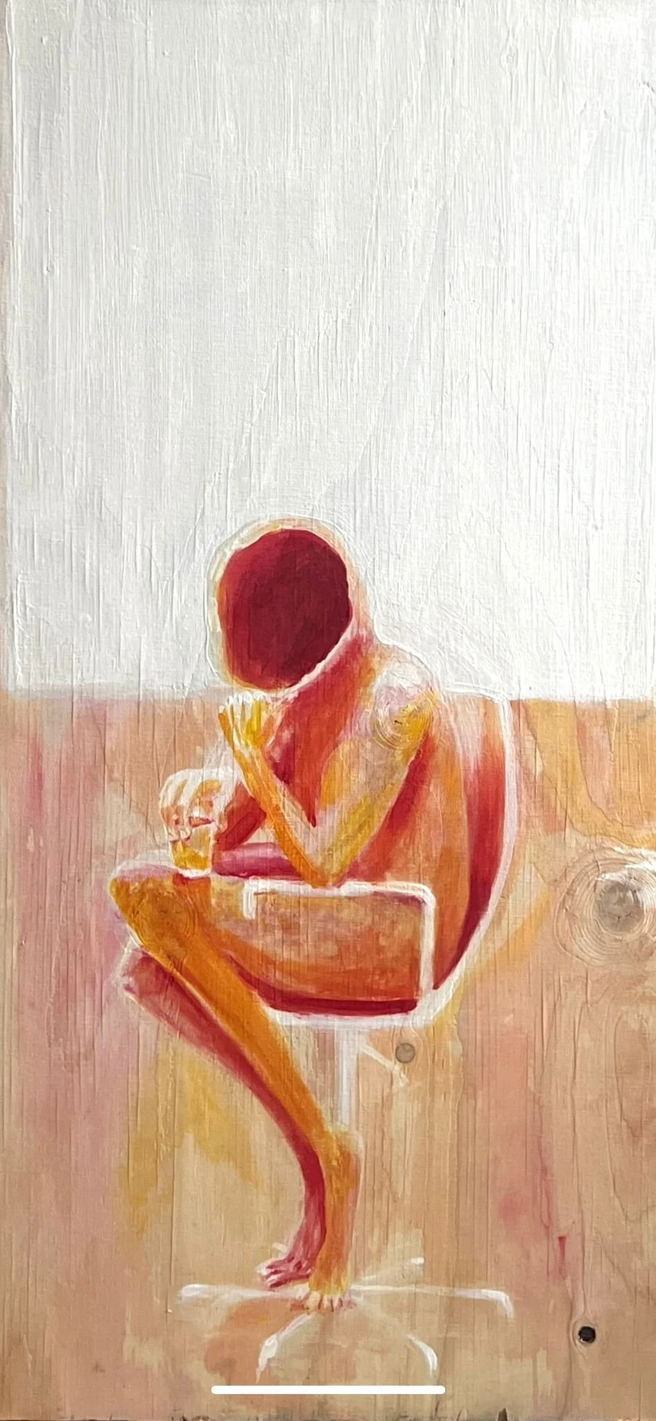 "Thoughts" Acryl on wooden board (60x90) 2025