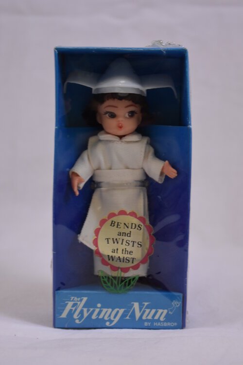 The Flying Nun was a short-lived tv show (1967-1970), starring Sally Field as a nun who flew around with the wind in her habit, solving problems for the Sisters of Bertrille.