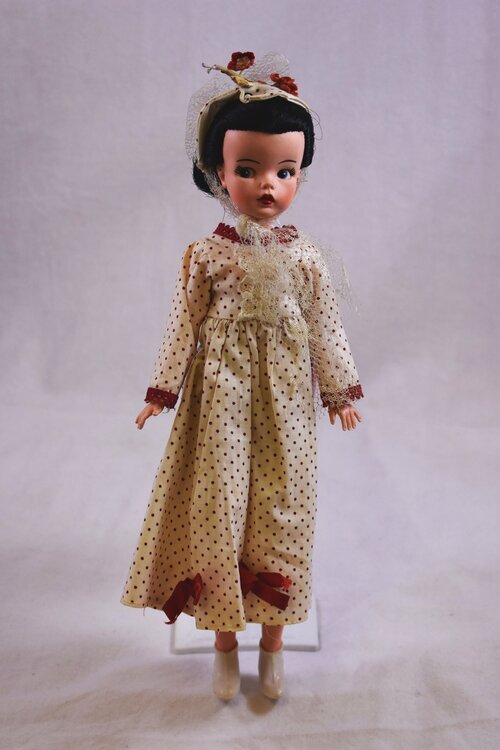 The Mary Poppins Doll was produced for the fans of the famous movie, Mary Poppins, starring Dick Van Dyke and Julie Andrews in 1964. She came complete with umbrella.