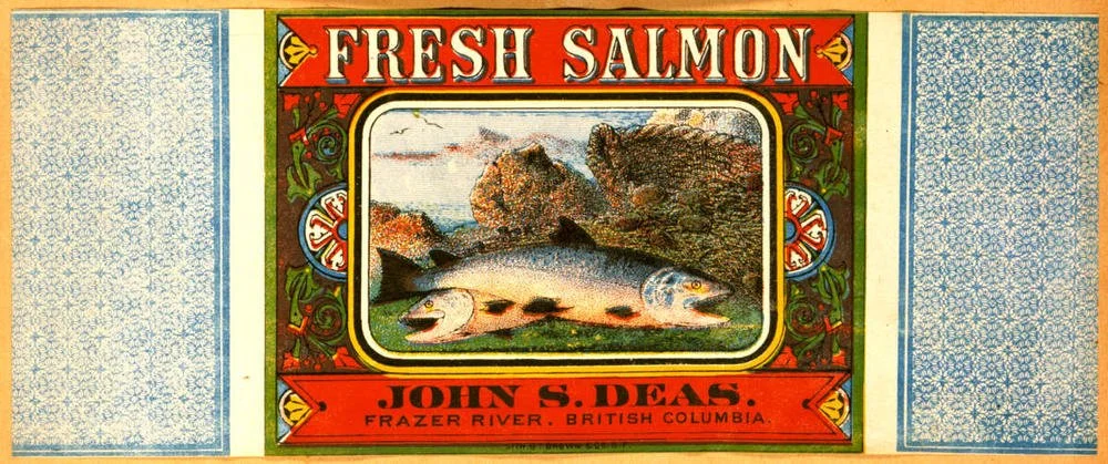 THIS LABEL WAS PRINTED BY THE ARTIST GRAFTON TYLER BROWN, ANOTHER CALIFORNIA BLACK MAN WHO SPENT TIME IN BRITISH COLUMBIA. 
SOURCE: ITEM I-61596, COURTESY OF THE ROYAL BC MUSEUM