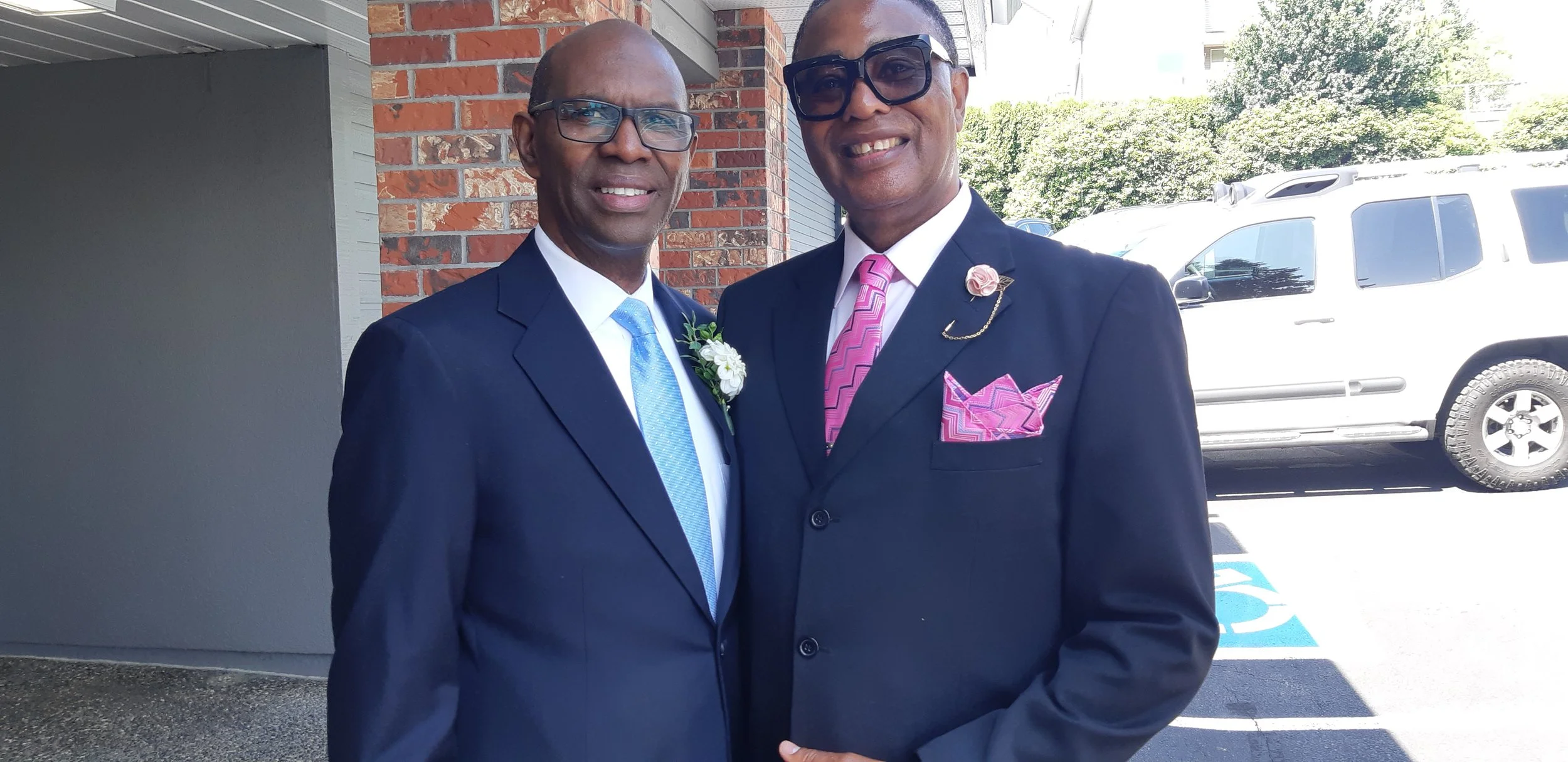 Mel and his brother Stewart.