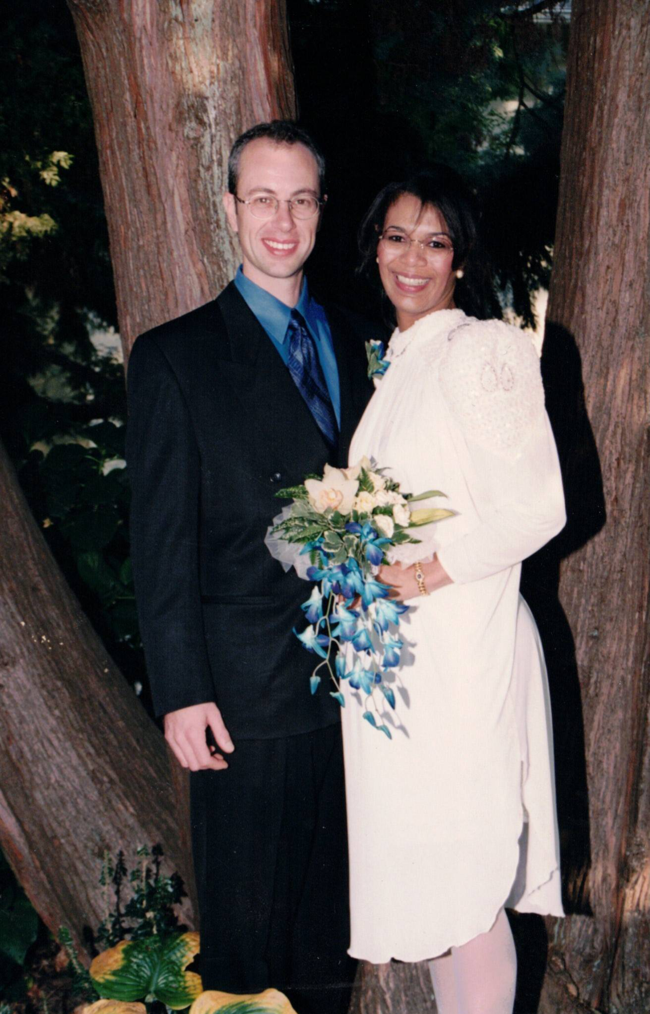 Candace and Jeff at their wedding.