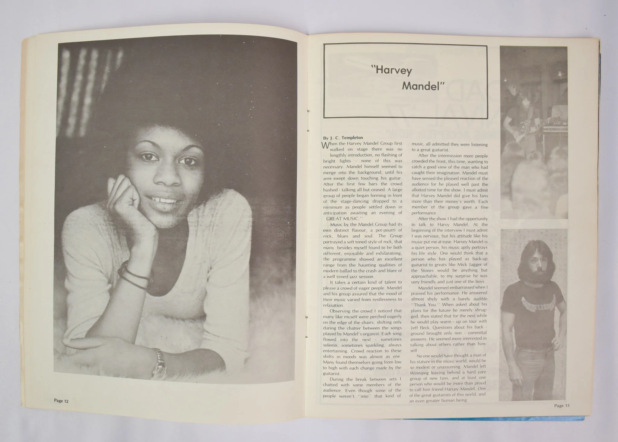 Glamour shot of Candace from Vibe magazine, featuring Candace as Miss Ebony 1976.