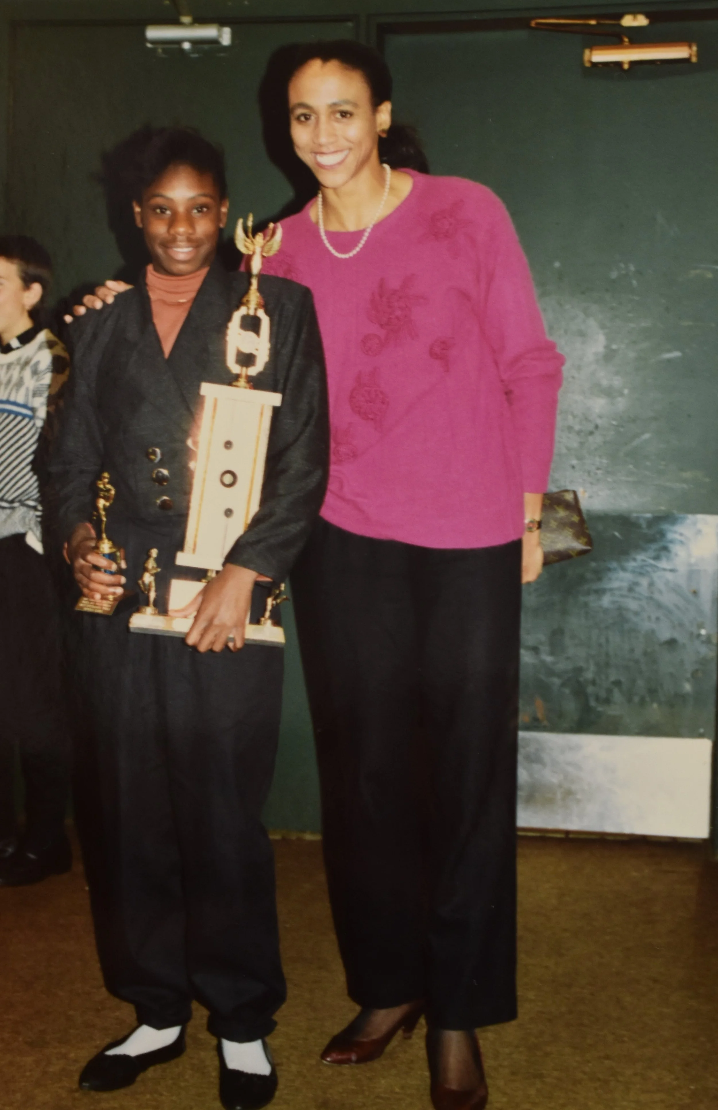 Tricia with one of her many awards.