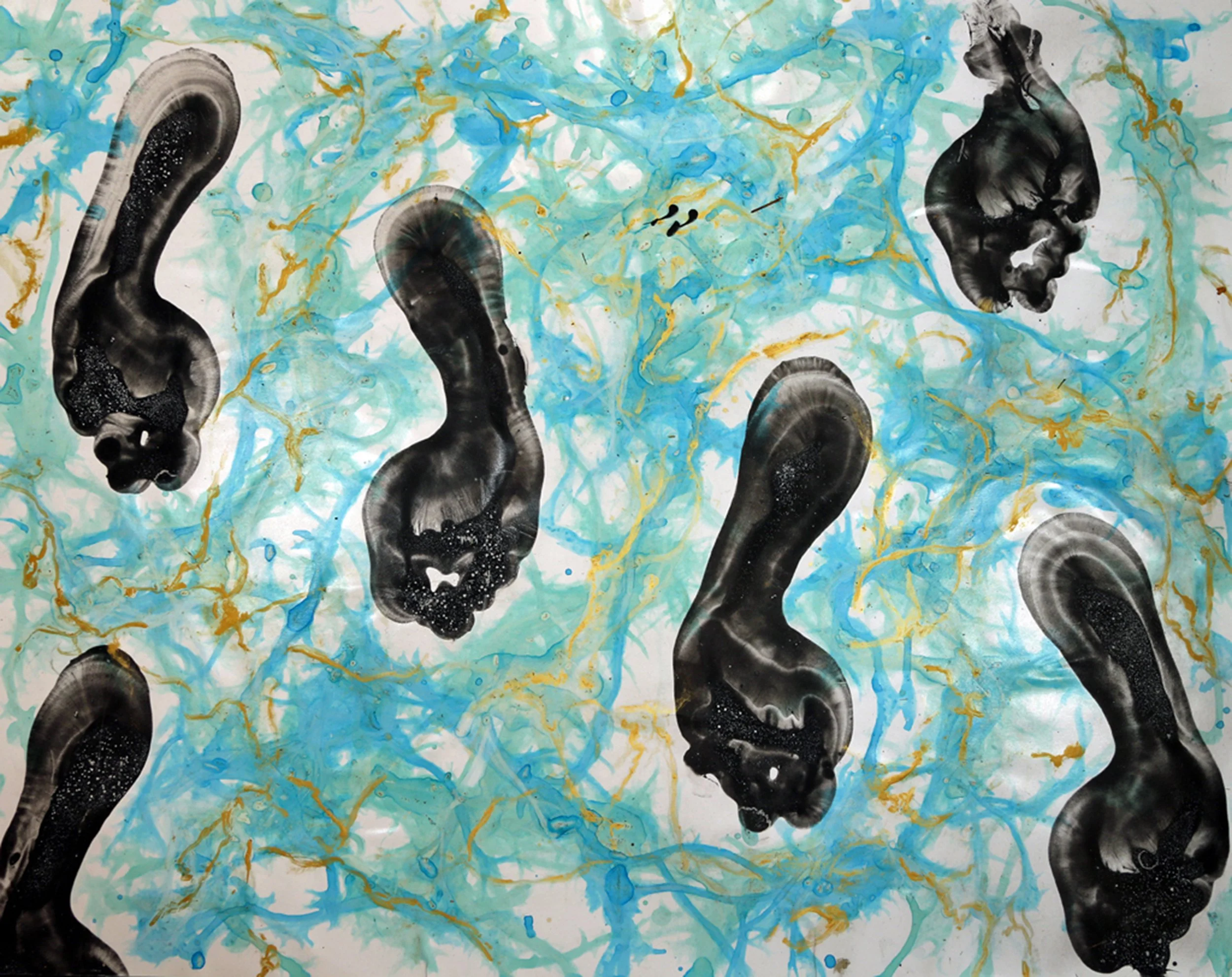 Worm Signals - Foot Print Series #1 by Pierre Leichner