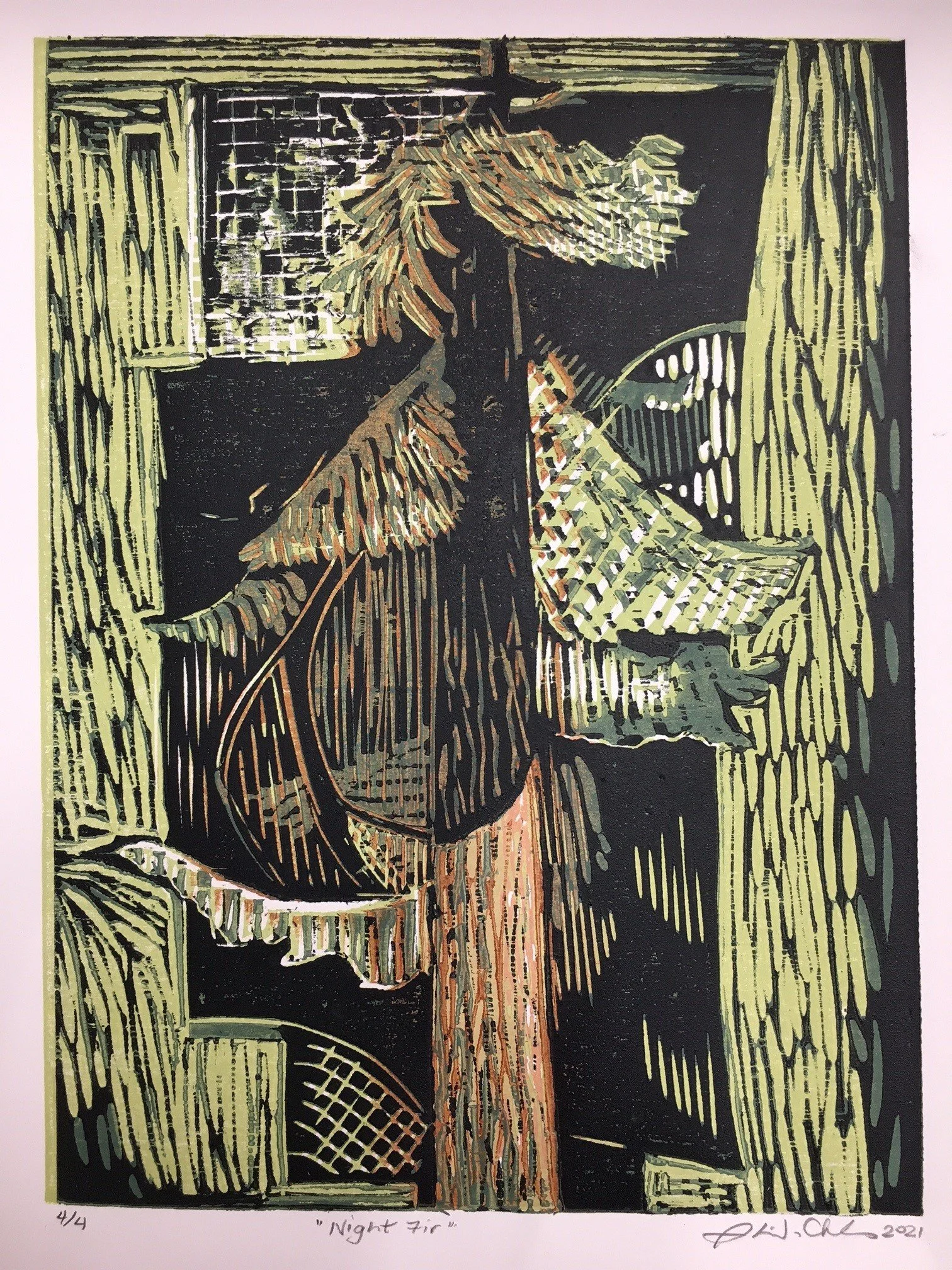 Night Fir - Abstraction by Sherida Charles