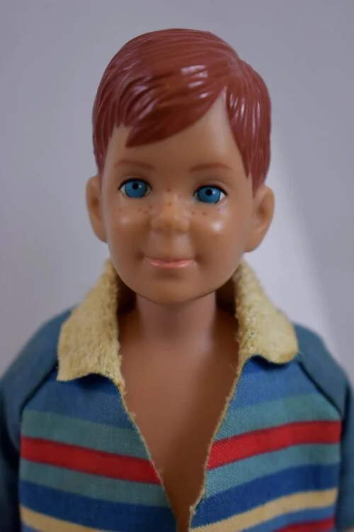 Ricky was created to be a friend to Skipper and  is indelibly stamped on the buttocks with “Skipper”.