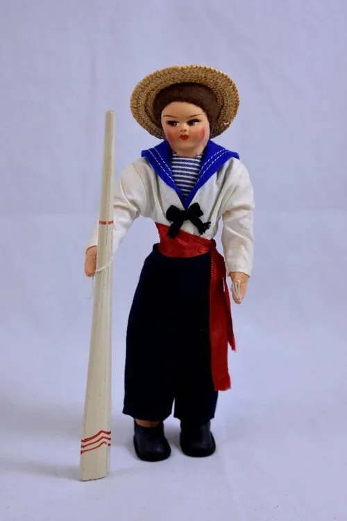 A Hilda Ege Venetian gondolier doll.