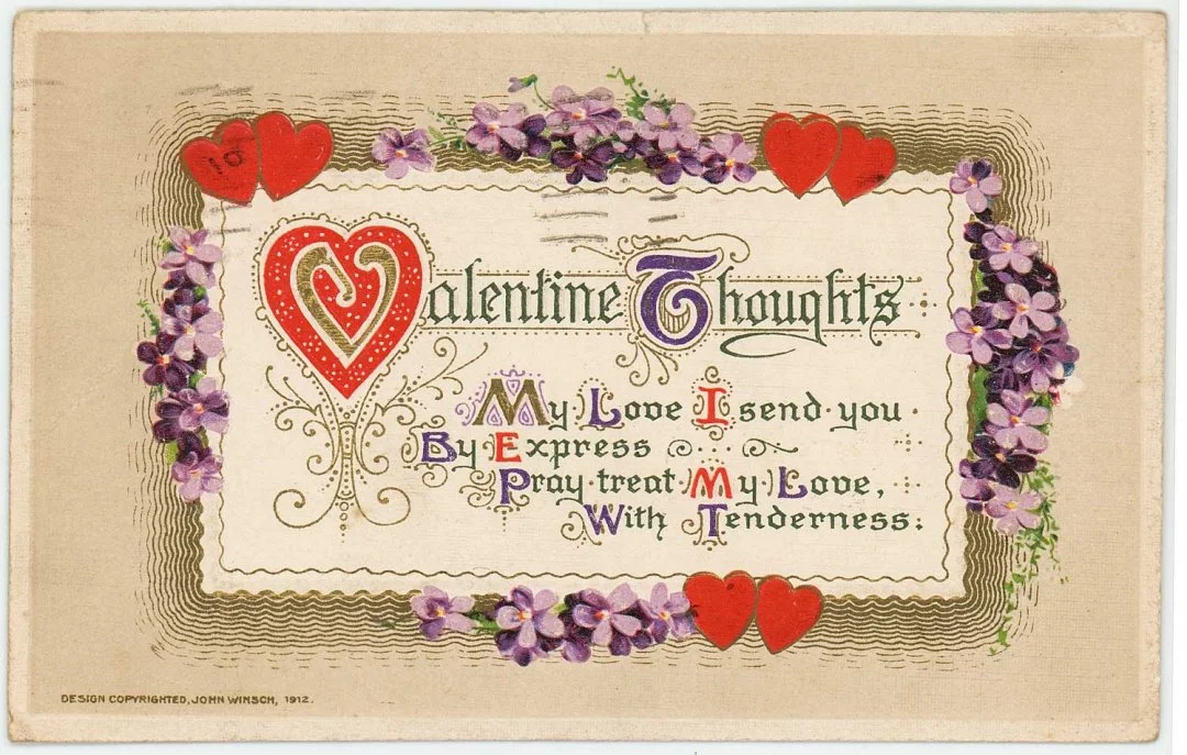 Valentine's Day is right around the corner, and you might've partaken in purchasing a card for someone this year. Did you know that Valentine's cards have a long history, with Valentine's post-cards also being a popular choice in the until around the